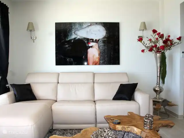 Apartamento Capri en España, Costa Blanca, Calpe - apartamento sala de estar con TV grande, tv flanders o canal digital y wifi