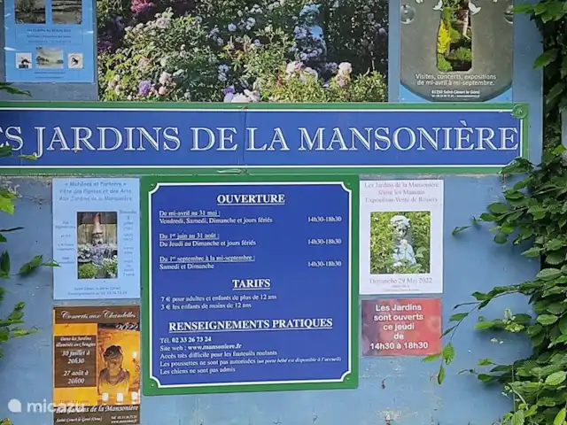 Casa rural Les Hirondelles en Francia, Orne, Rouperroux - casa vacacional Los jardines de la Mansoniere