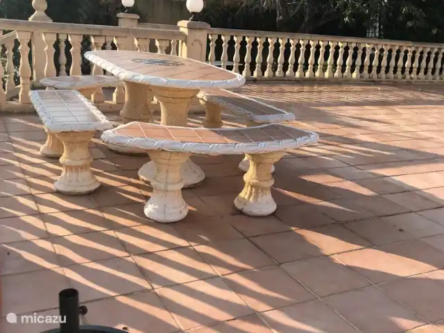Casa Tranquila huren in Spanje, Costa Blanca, Lliber - villa Een gezellig zitje op het terras aan de voorkant van het huis.