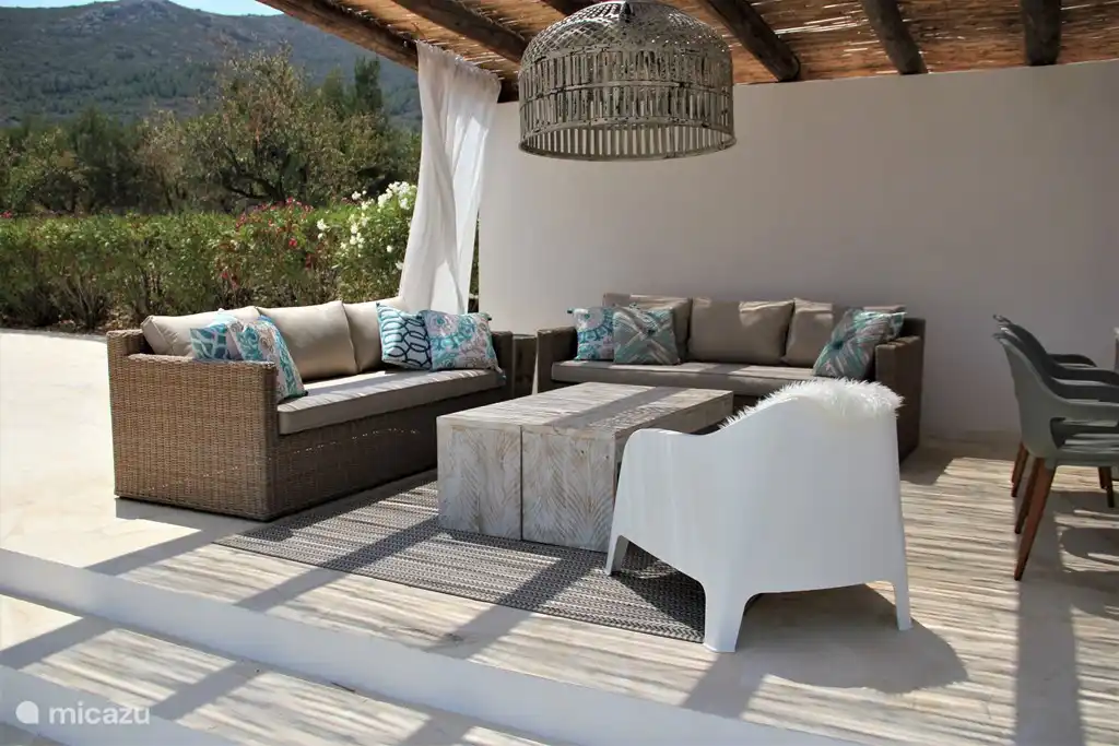 Sitzecke in der Veranda.