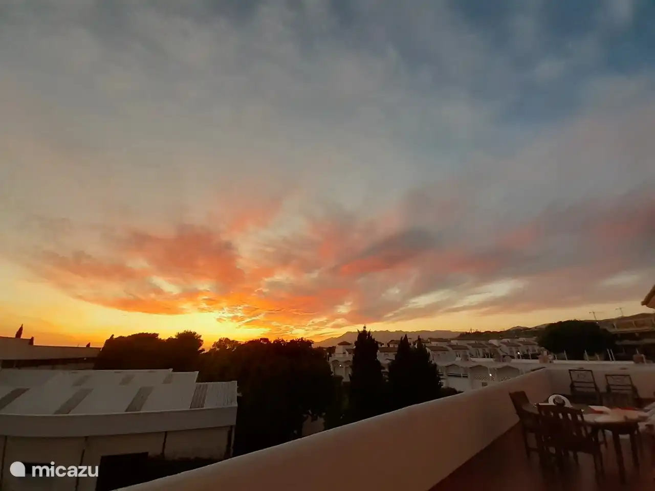 Sunset from the terrace