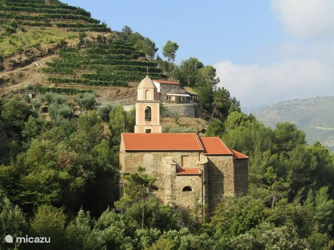 Blick von Verrandi auf die Kirche San Lorenzo