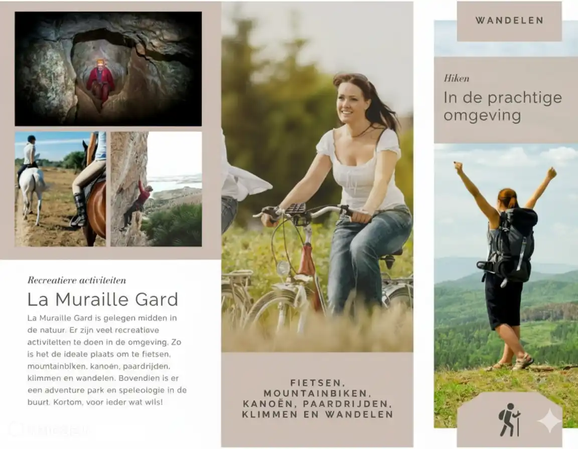 De regio de Gard ligt op 15 minuten van de Ardèche in Frankrijk. Ideaal voor rustige vakanties in de natuur tussen de wijngaarden & wijnranken. Ideaal voor wandelen, paardrijden, fietsen, kajakken