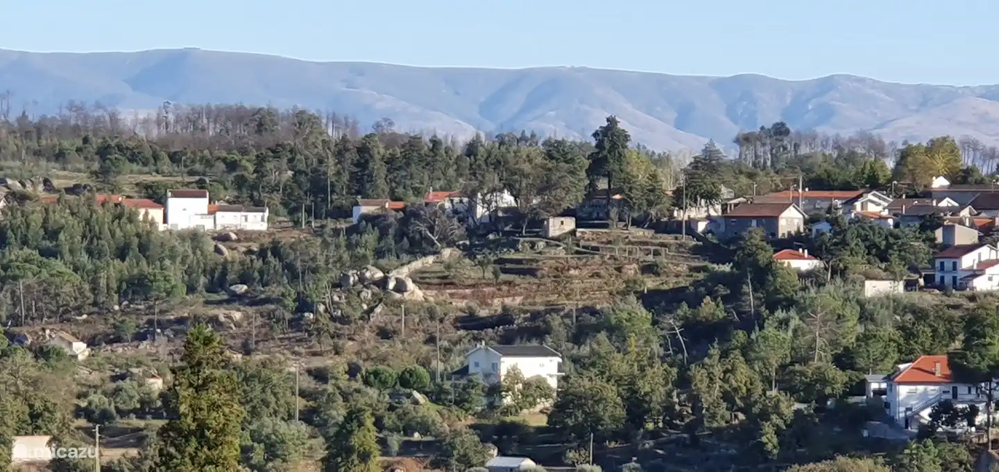 Haus und Umgebung von Mangualde aus gesehen
