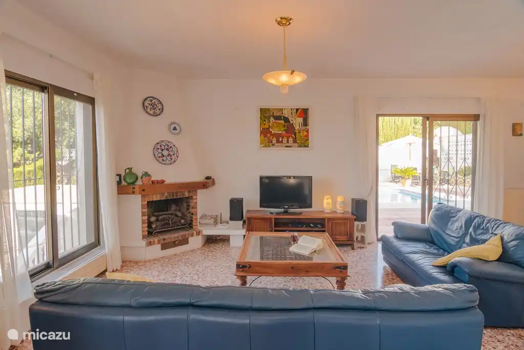 the sitting area in a bright living room