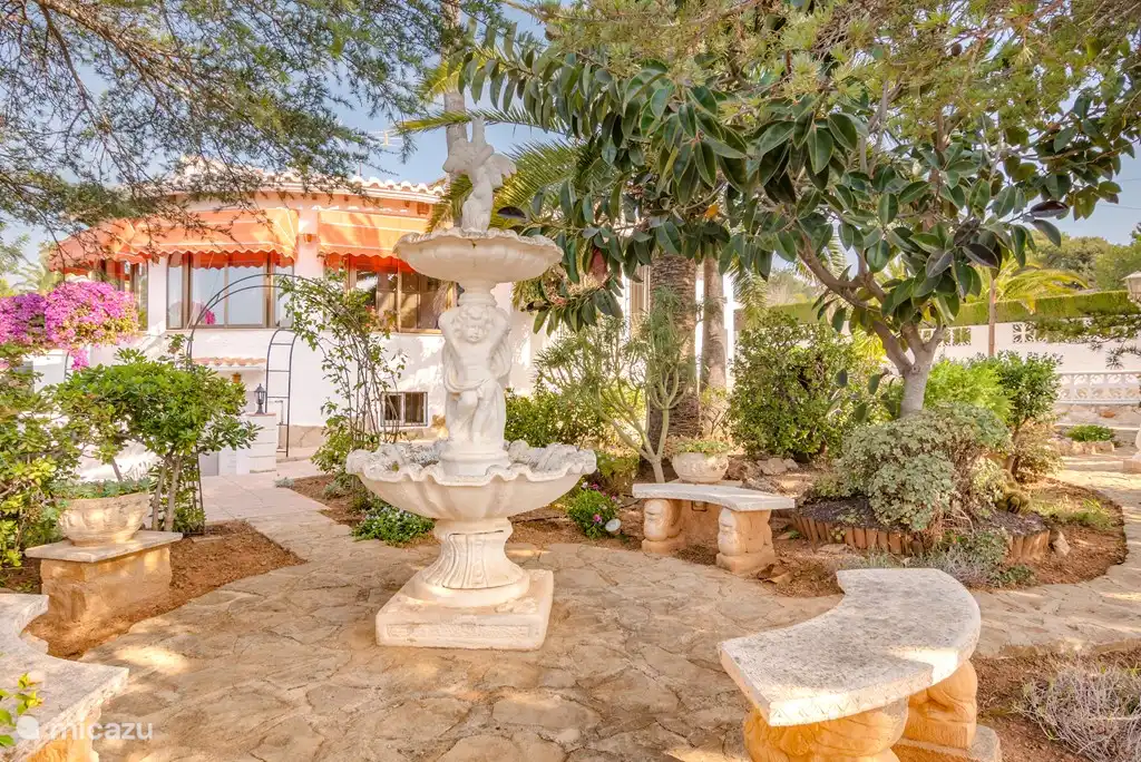 a seat in the garden