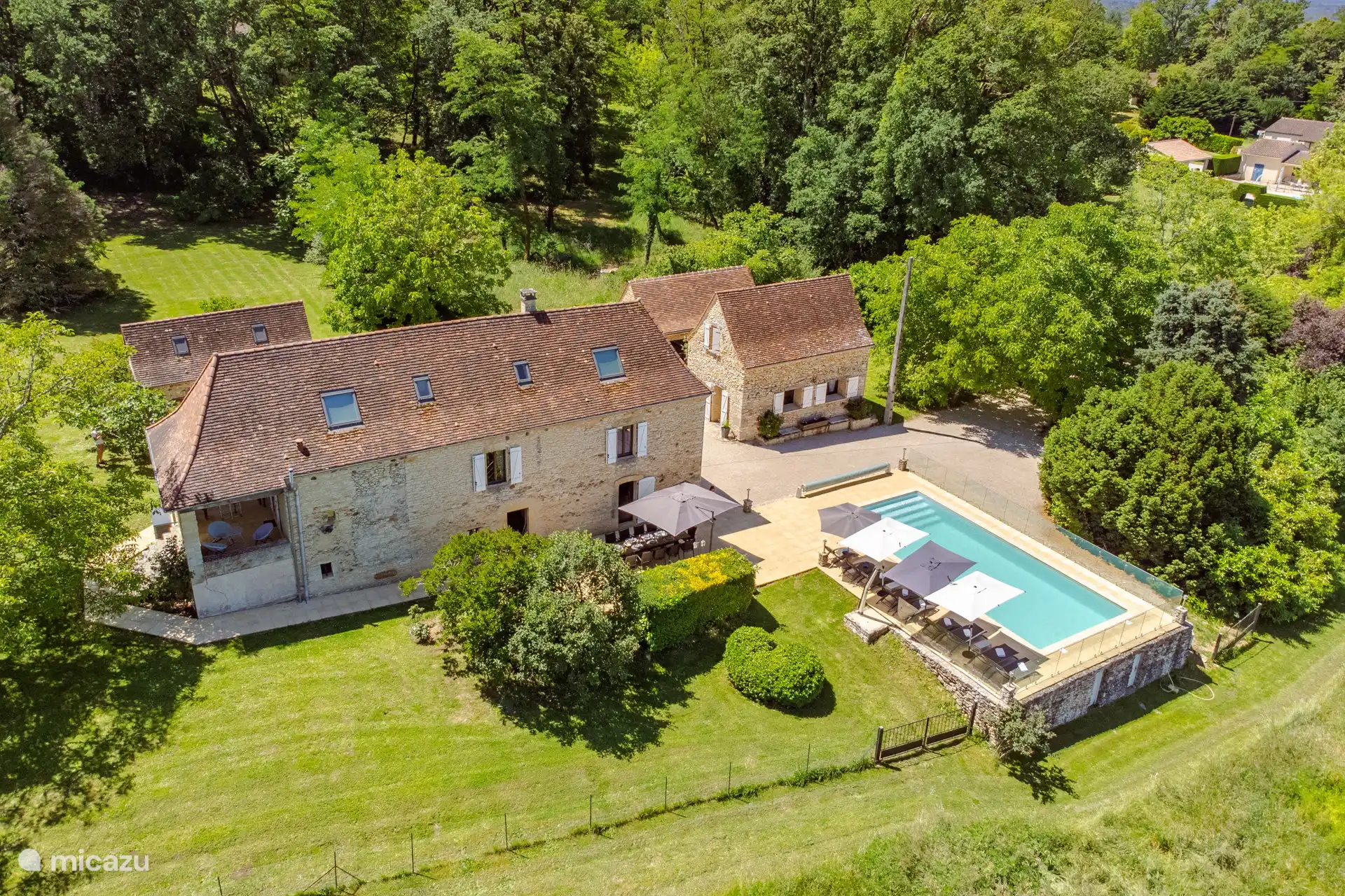 The house seen from above