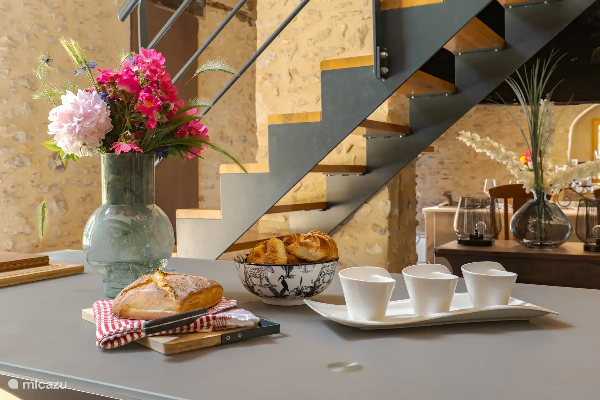 Kitchen and stairs to first floor
