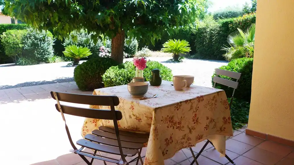 Terrasse an der Vorderseite