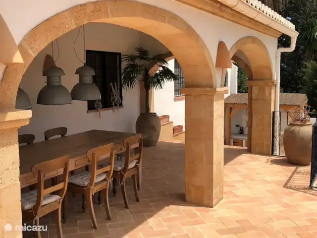 Casa la Suerte Javea | Espagne, Costa Blanca, Jávea - villa Naya, bel endroit ombragé en été et agréable long repas le soir