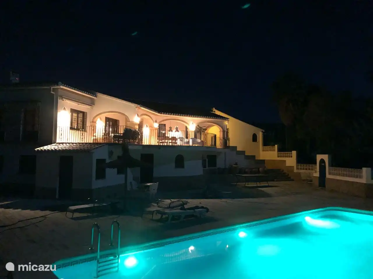 Abends schön baden!