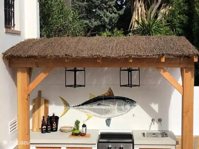 Casa la Suerte Javea | Espagne, Costa Blanca, Jávea - villa Cuisine extérieure, équipée d'une plancha pour de savoureuses fritures, par exemple du poisson frais du port