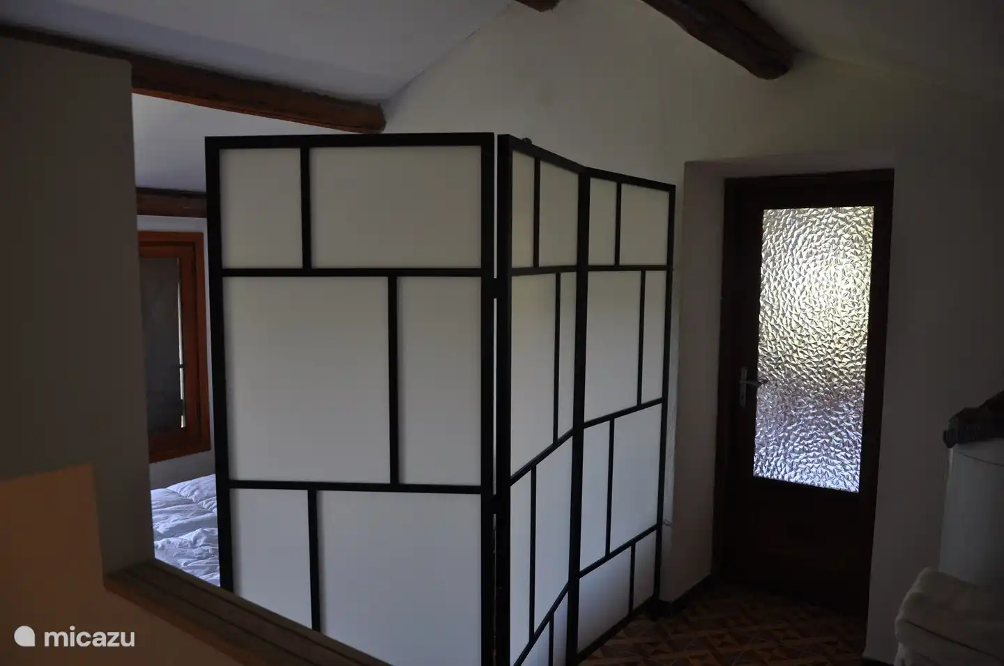 Treppenabsatz mit Faltwand