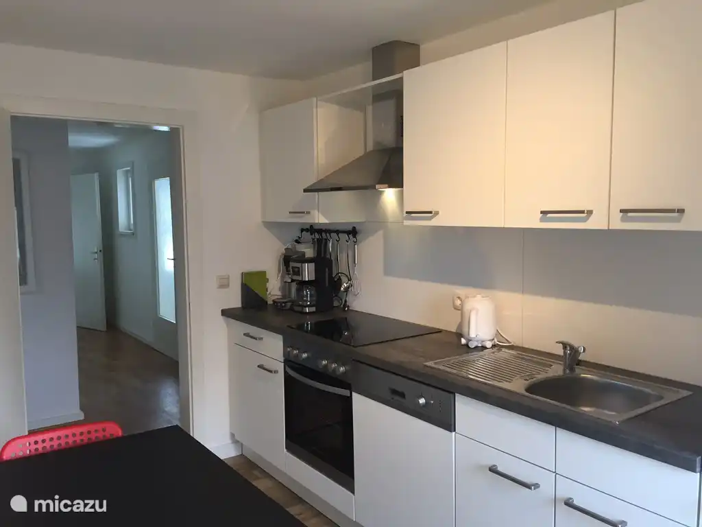 Küche mit Geschirrspüler, Kühlschrank etc.