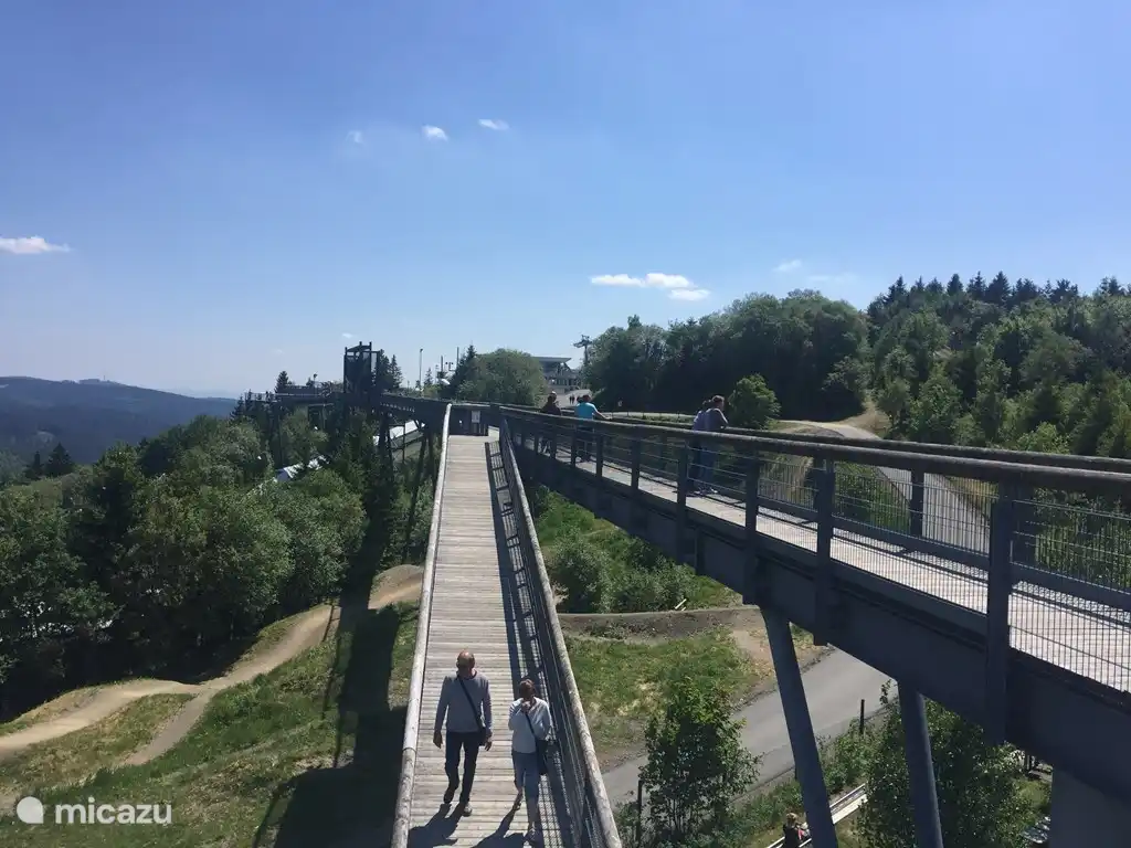Gehweg in Winterberg.