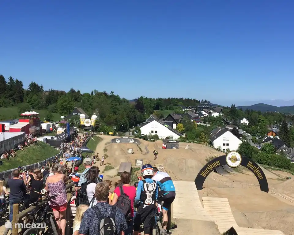 Meisterschaften für Mountainbiker in Winterberg.