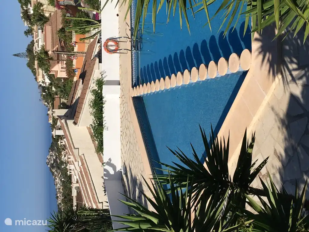 One of the two swimming pools is located near the house. It is usually quiet there.