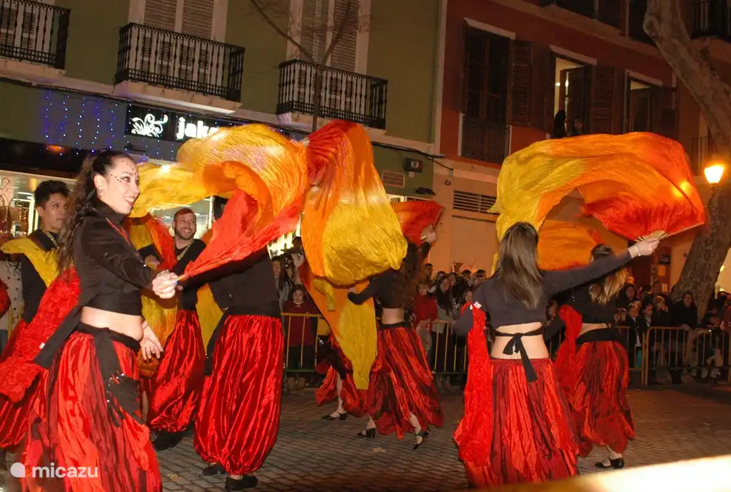 Dance group at one of the many fiestas.