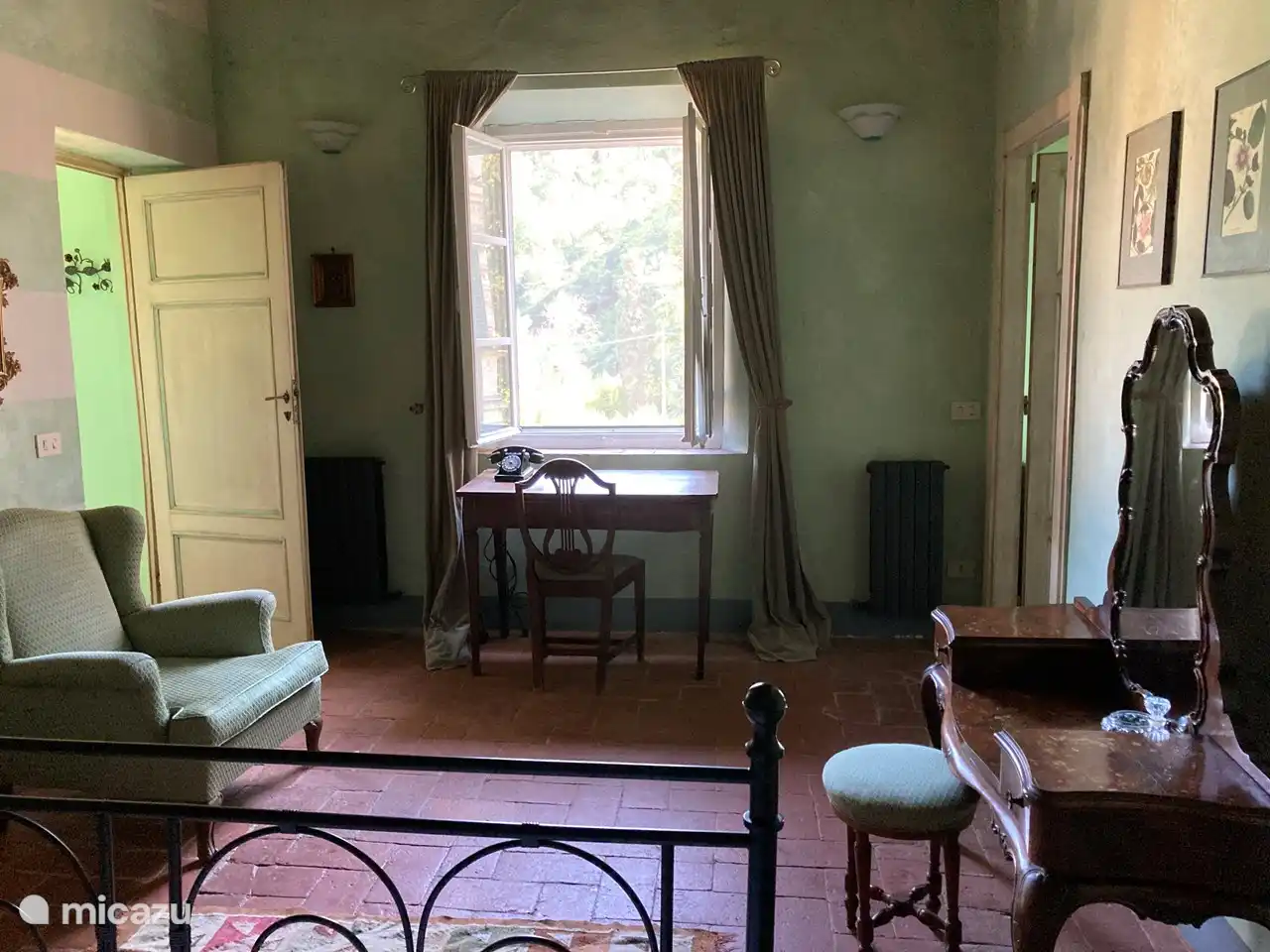 The green suite master bedroom with ensuite bathroom and adjacent single room