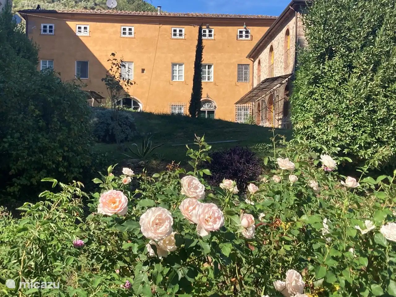 The farmhouse dates from 1676. Previously it was used to process olives and grapes from the surrounding hills, to make olive oil and wine.