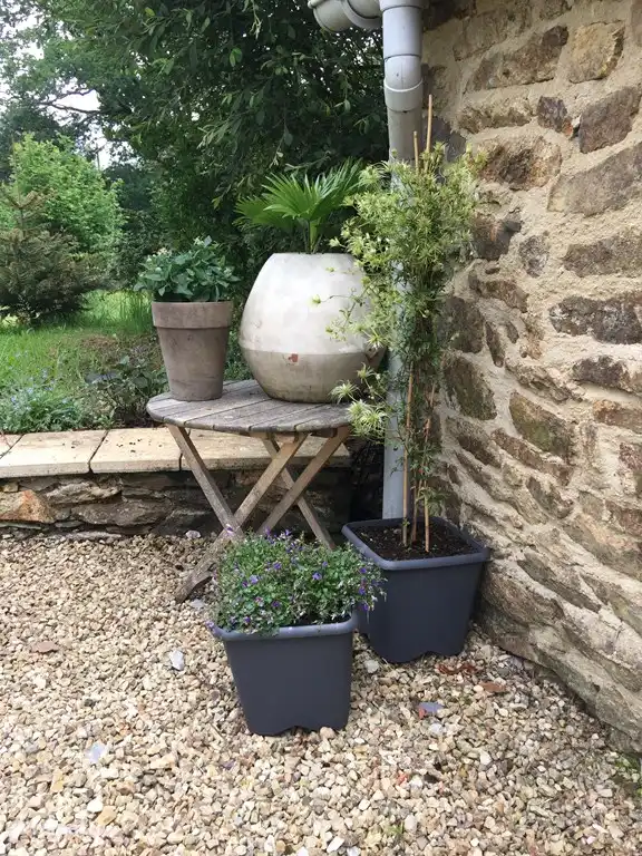 hoekje van het terras