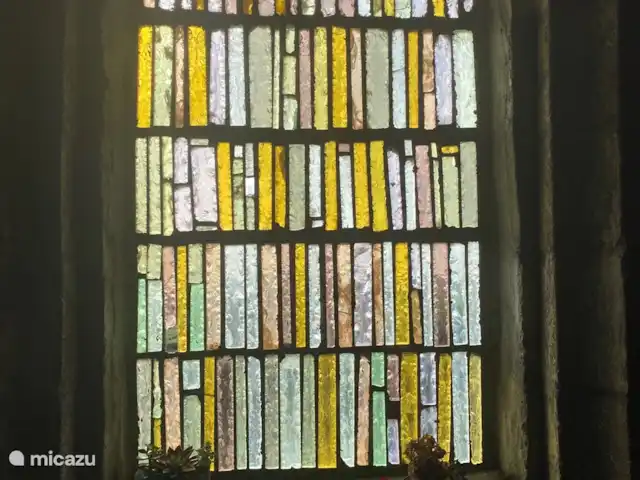 gîte / cottage huren in Frankrijk, Finistère, Locmaria-Berrien – La Colline des Renards Raampartij in Chapel st.michel op Montd'Areé