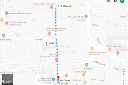 Vakantiehuis Indonesië, Bali, Seminyak villa Villa Almafi Route naar Seminyak Square