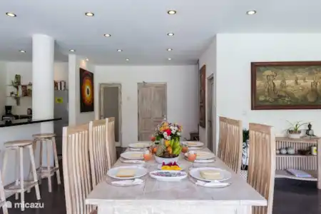 Vakantiehuis Indonesië, Bali, Seminyak villa Villa Santai Eettafel