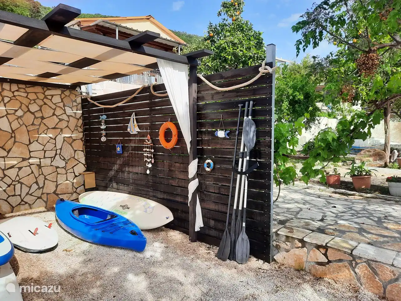 Gezellig hoekje op het strand