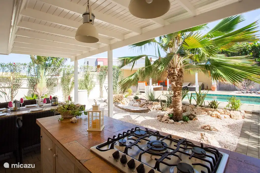 vista desde la cocina al aire libre