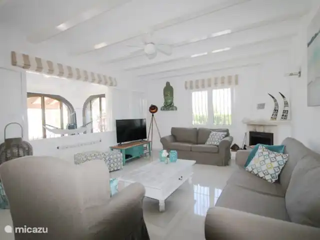 Villa Marina | Espagne, Costa Blanca, Jávea - villa salon spacieux avec chauffage central et cheminée