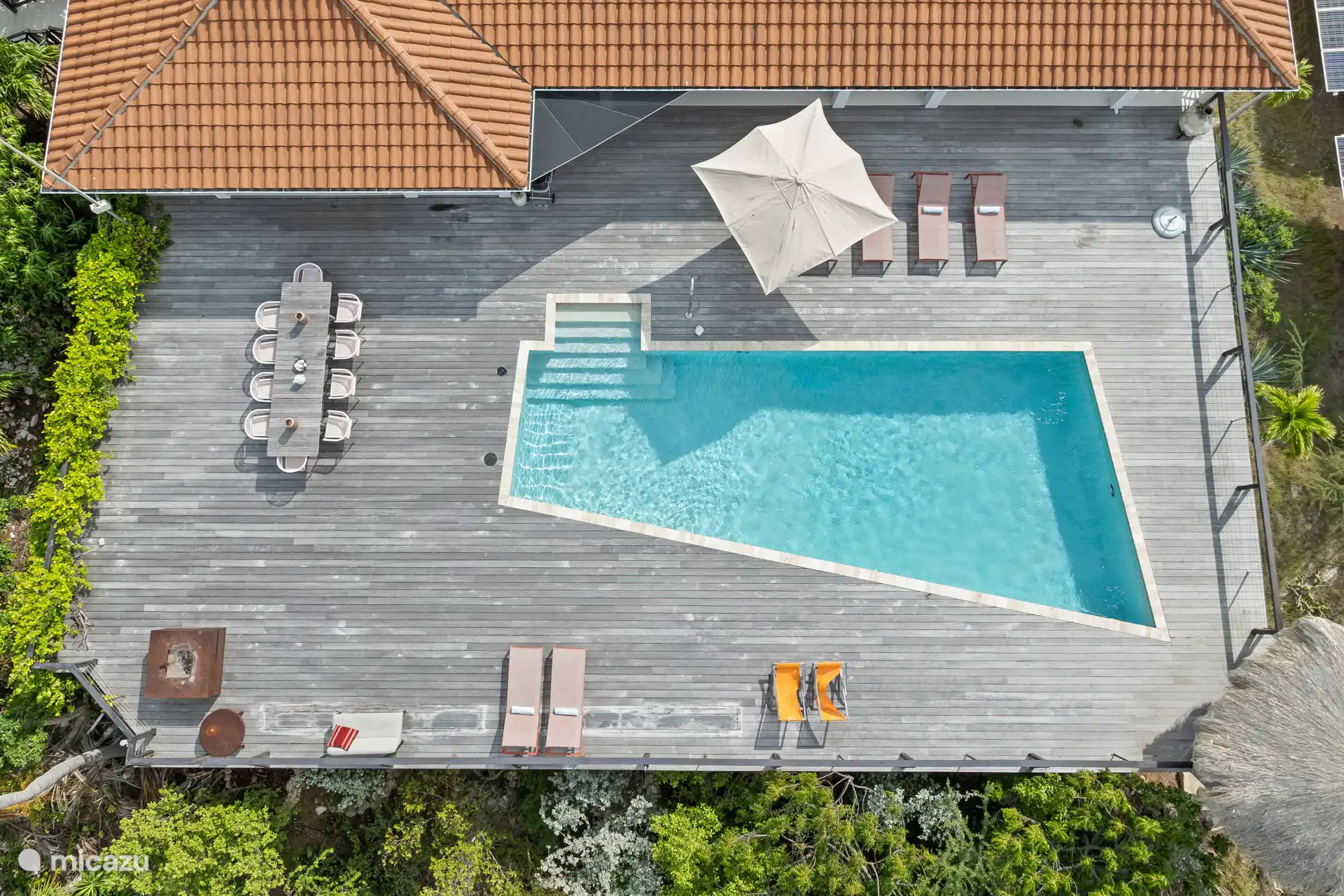 Diese Villa ist perfekt für das karibische Klima gebaut und eignet sich hervorragend für die kühlende Brise.