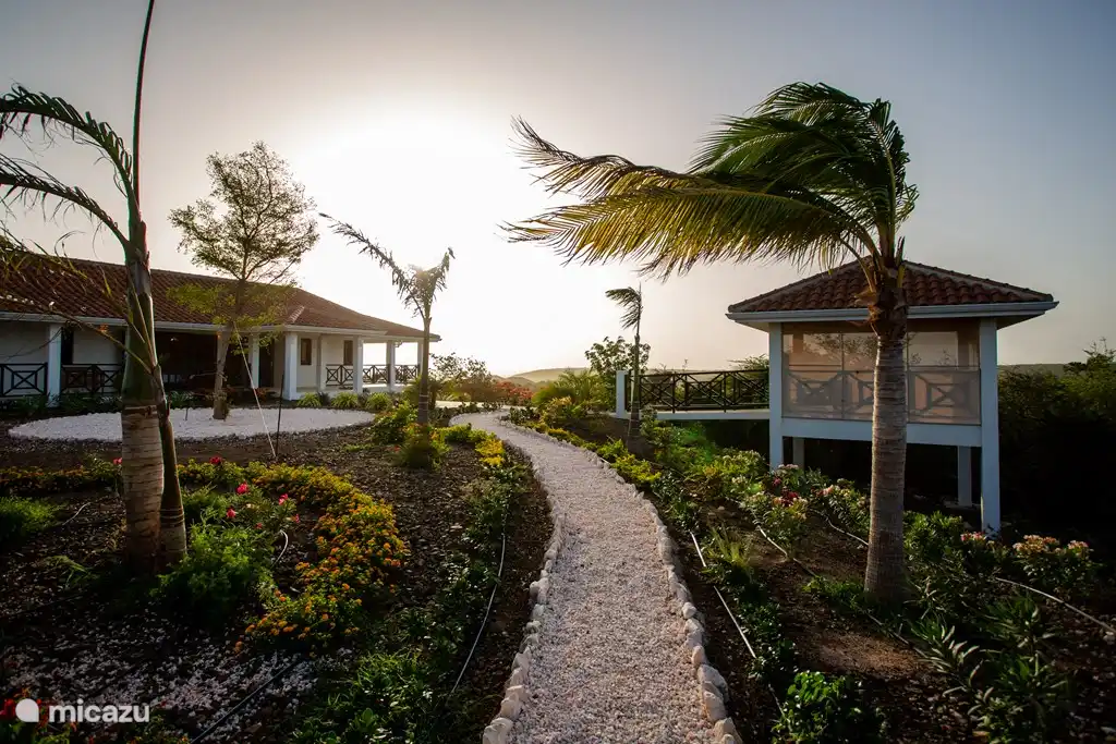 Gartenweg zur privaten Bank mit Blick auf den Salzsee von Jan Kok.