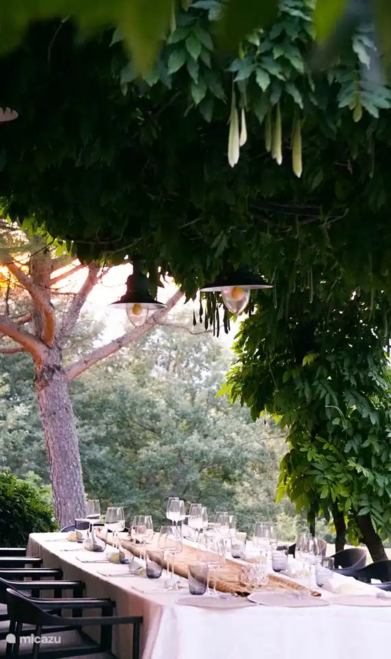 Festlicher Terrassentisch