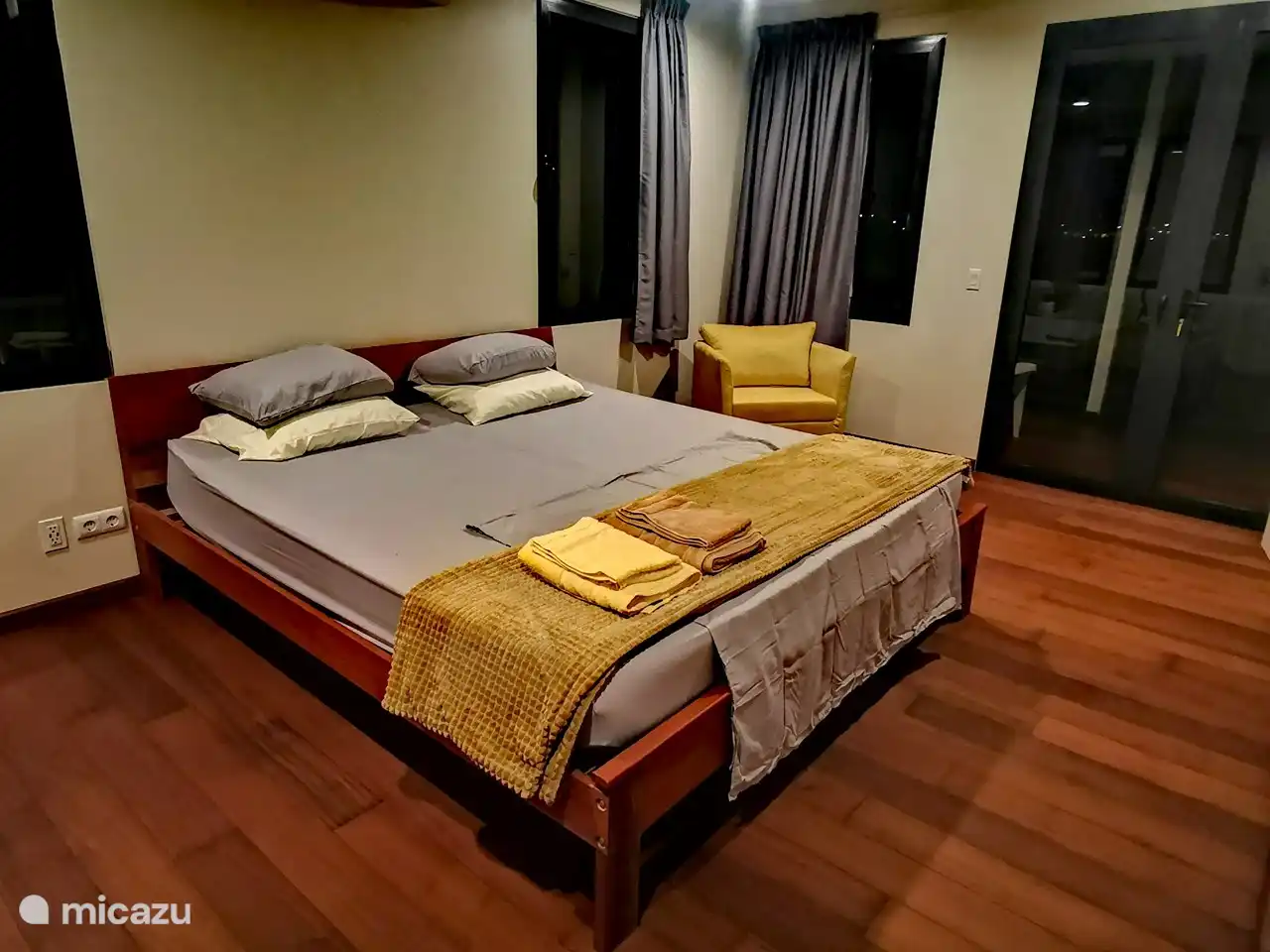 Master bedroom, with private bathroom