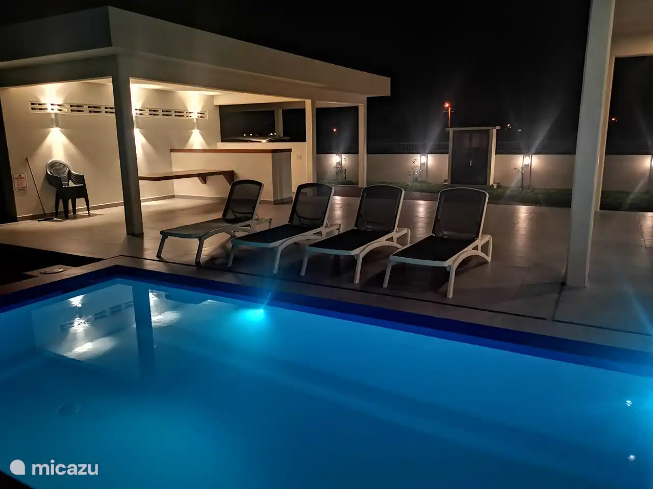 sun loungers by the pool (mobile)