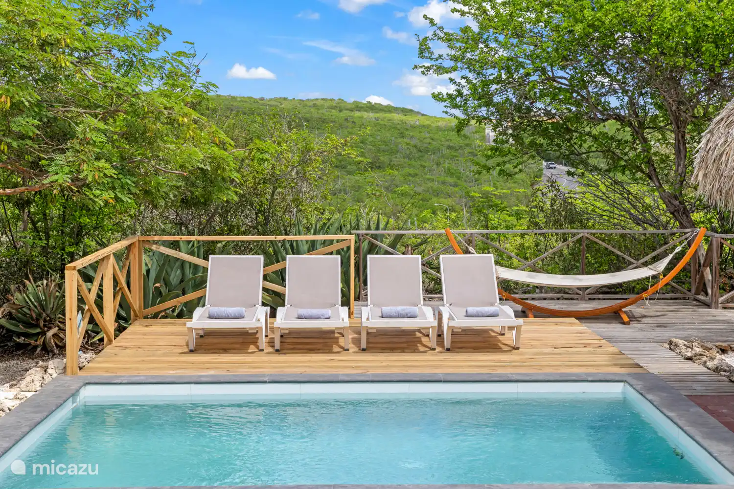 Schwimmbad mit Sonnenterrasse