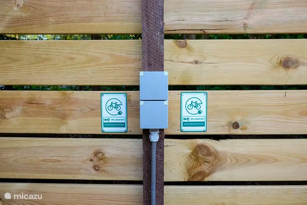 At the bungalow there are 2 sockets for charging your electric bicycles.