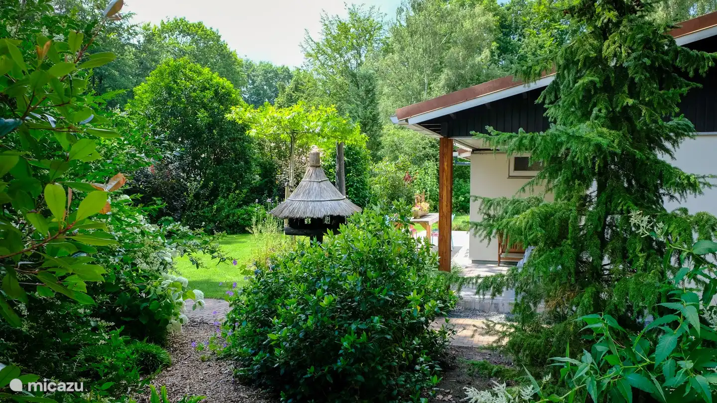 With 600m2 of garden and a diversity of flowers and plants. Waking up in the morning with a concert of bird sounds. 