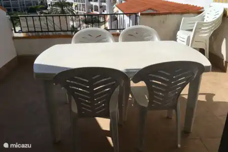 Vakantiehuis Spanje, Costa Brava, Empuriabrava appartement Gran Lago het terras