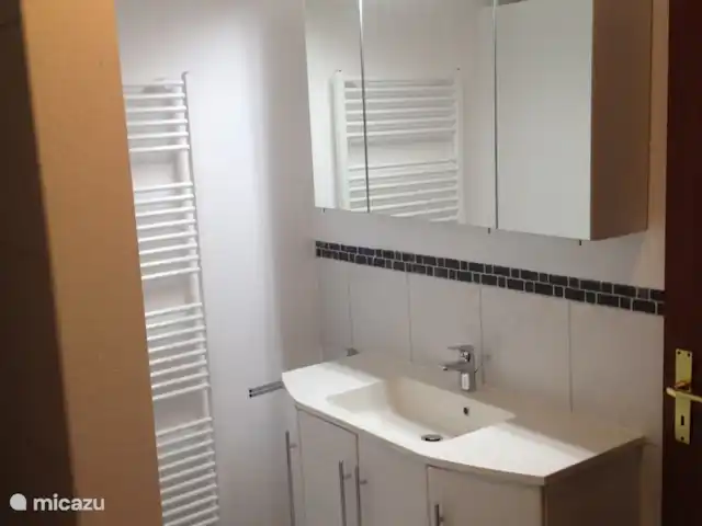 Location de Vacances Allemagne, Moselle, Liesenich, appartement - Appartement 2 Haus Buchholz Salle de bain avec lavabo