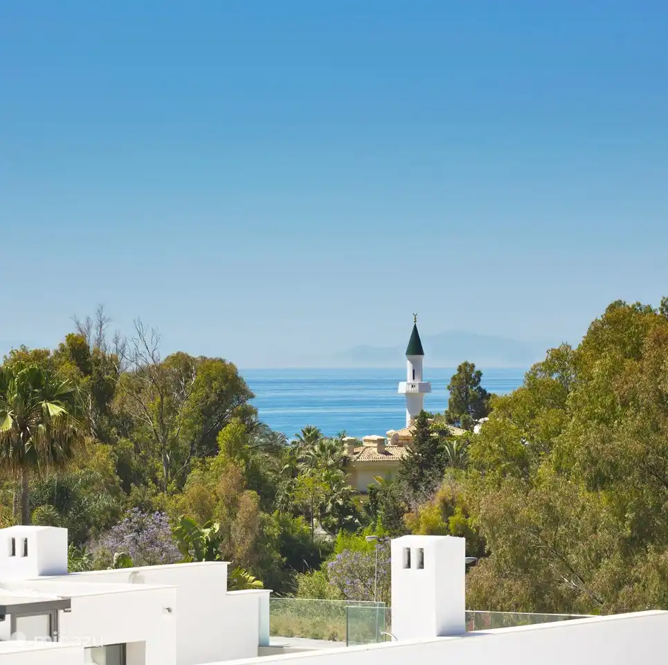 Vue depuis la terrasse sur le toit