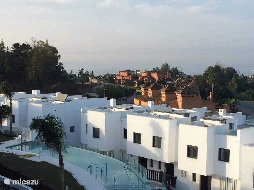 Vue depuis la terrasse sur le toit