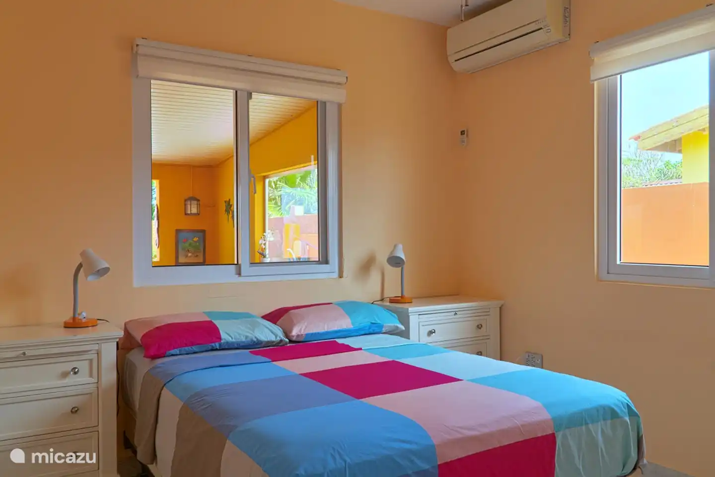 Derde slaapkamer met fullsize bed (1,40)