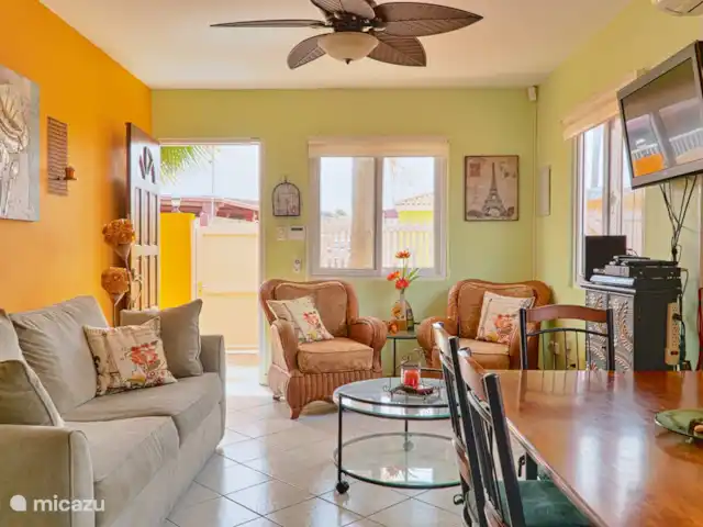 Cas Trupial - Villa con piscina en Aruba, Paradera, Paradera - villa Sala de estar