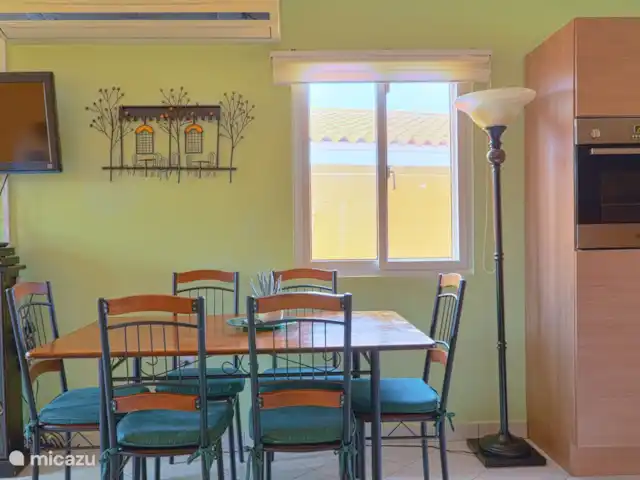 Cas Trupial - Villa con piscina en Aruba, Paradera, Paradera - villa Mesa del comedor