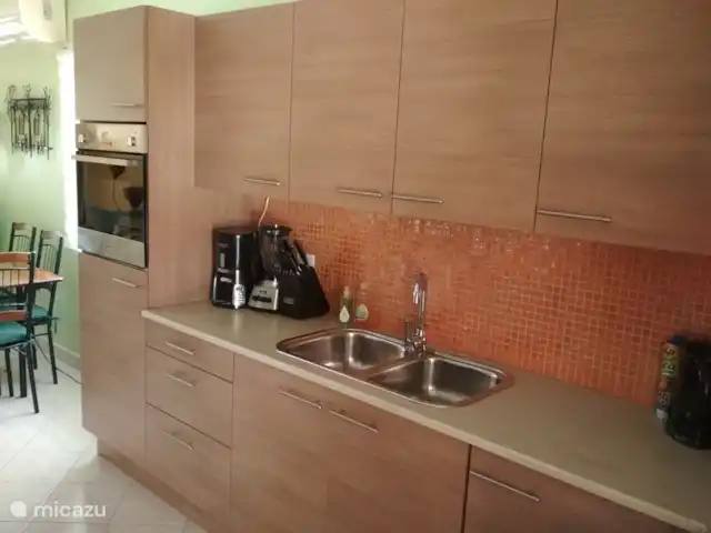 Cas Trupial - Villa con piscina en Aruba, Paradera, Paradera - villa La cocina tiene todos los electrodomésticos