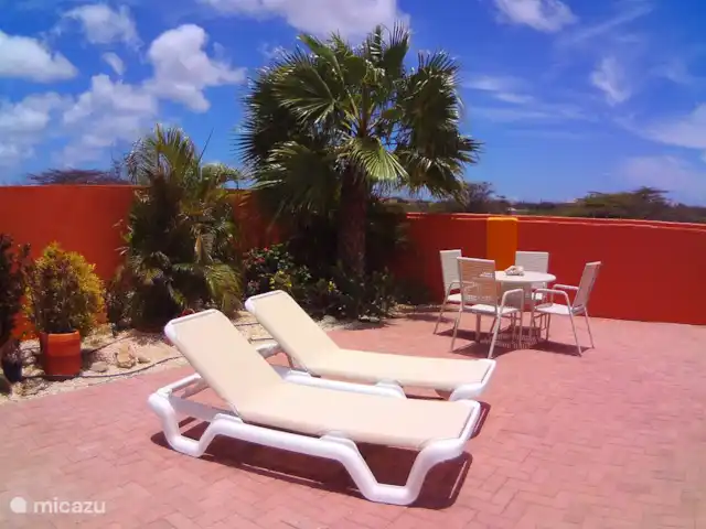 Cas Trupial - Villa con piscina en Aruba, Paradera, Paradera - villa tumbonas