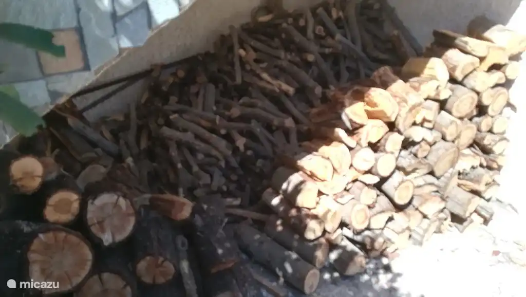 wood supply for the fireplace