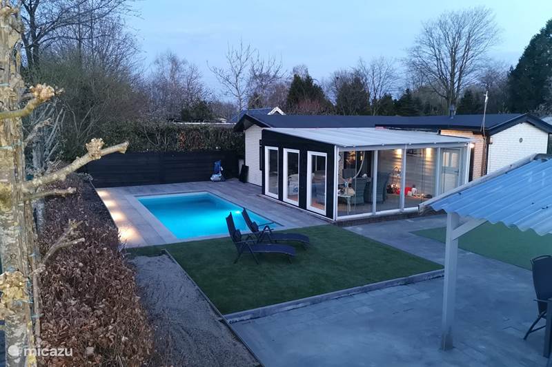 Vakantiehuis Nederland, Gelderland, Garderen Chalet Rusthut 82 met eigen zwembad